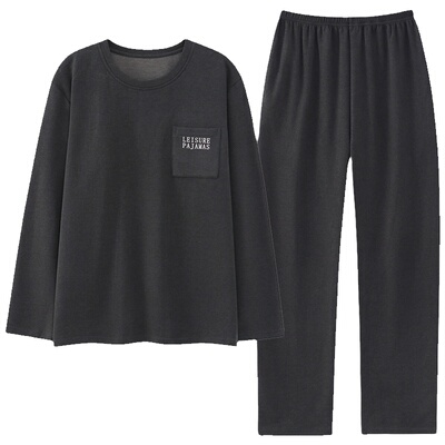 浪莎睡衣男士秋冬款德绒保暖大码