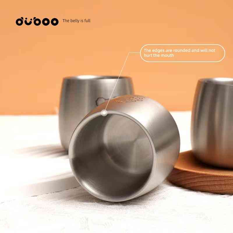 全不锈钢真空儿童防烫水杯幼儿园双层防摔水杯