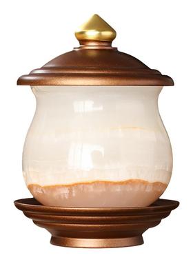 佛具汉白玉水杯摆件套装