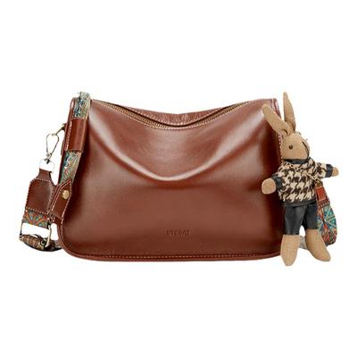 星期六真皮复古质感枕头包