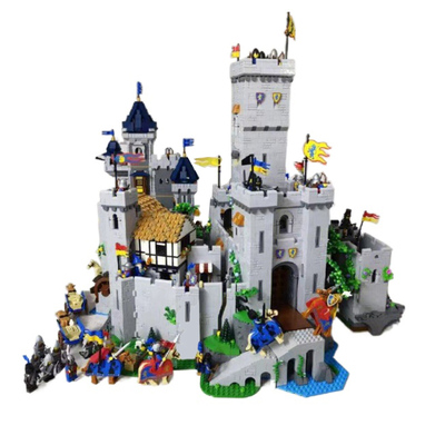 中世纪雄狮骑士的城堡拼装积木