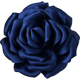 胸花女高级感别针气质大朵缎面蔷薇花胸针装饰西装毛衣配饰2025新