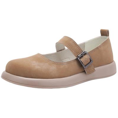 达芙尼百搭防滑软底不累脚小皮鞋