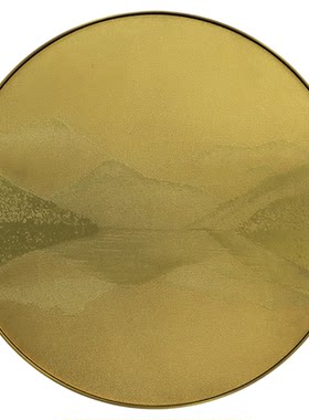 新中式铜板蚀刻设计师定制挂画