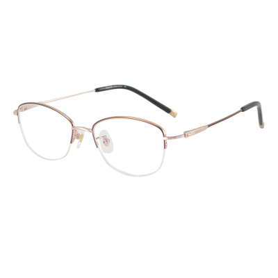 日本精工钛架大脸不夹脸近视眼镜