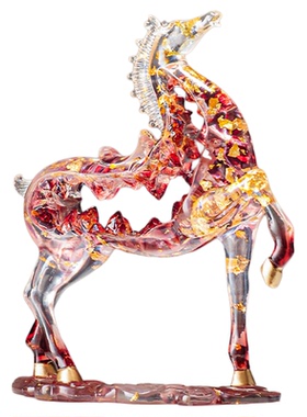 新中式马到成功轻奢摆件家居装饰