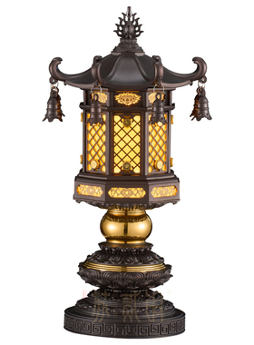 LED禅意八吉祥家用寺庙佛前供灯