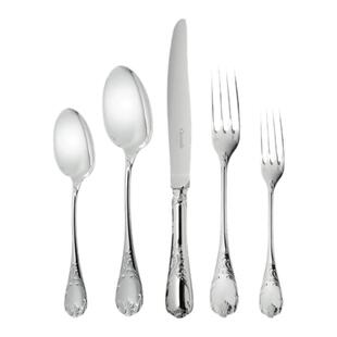 CHRISTOFLE昆庭 Marly马尔利刀叉勺镀银西餐餐具全套乔迁送礼家用