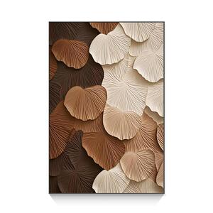 奶油风客厅装饰画肌理感砂岩画沙发背景墙壁画落地画入户玄关挂画