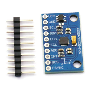 MPU9250 9DOF 九轴/9轴姿态 加速度陀螺仪指南针磁场传感器模块