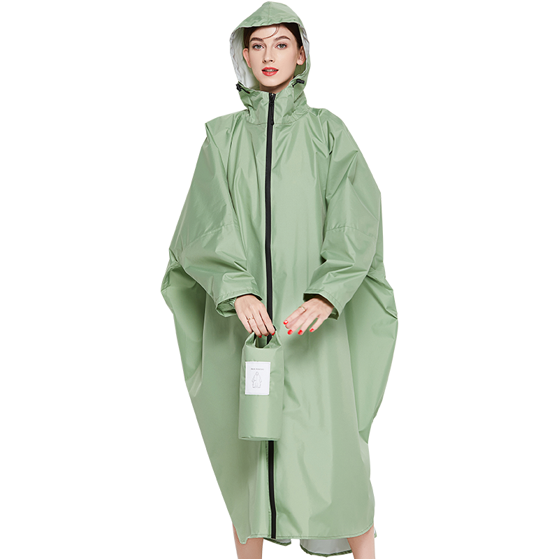 新品時(shí)尚加大加長全身防護(hù)斗篷雨披加厚防水戶外徒步男女外套雨衣