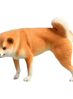 柴犬模型沙雕高端树脂搞怪桌面