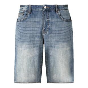 AX阿玛尼男士复古休闲牛仔短裤五分裤XM000073 AF13331