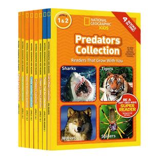 8册32个故事合辑 美国国家地理儿童百科分级读物 National Geographic KIDS Readers Collection 英文原版小学STEM课程课外读物