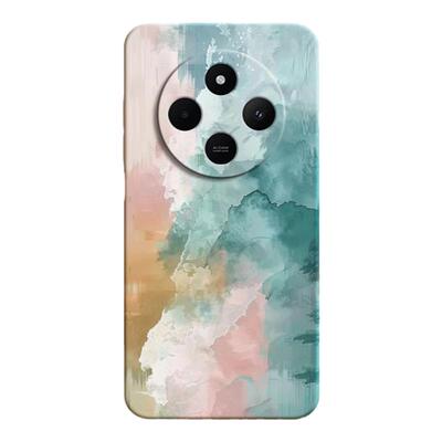 青山色适用红米14C手机壳小米Redmi14C新款2409BRN2CC硅胶油画涂鸦保护套全包防摔redmic十四C14男女老人用4G