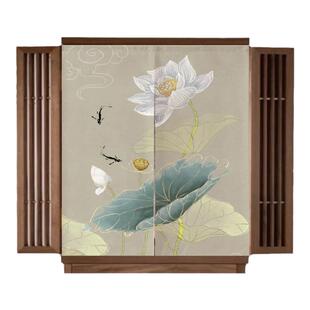 佛龛遮挡帘免打孔家用供桌门帘菩萨佛像佛布帘遮丑挡灰防尘柜子帘