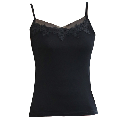 性感蕾丝吊带盘扣西装内搭背心