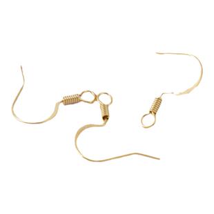 18k包金保色配件大耳钩总长度约20mm diy饰品配件耳钩10只