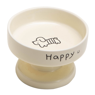 Petdebby陶瓷猫碗猫咪碗猫食盆宠物碗狗狗碗高脚猫水碗防打翻护颈