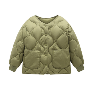 鸭鸭儿童加厚羽绒服男2025年新款男童女童轻薄内胆薄款中大童外套