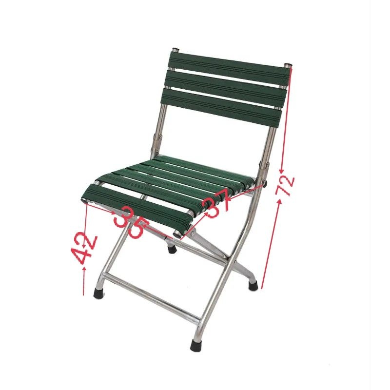 新款老年不锈钢折叠椅户外老年休闲凳子折叠便携式马扎加厚钓鱼椅