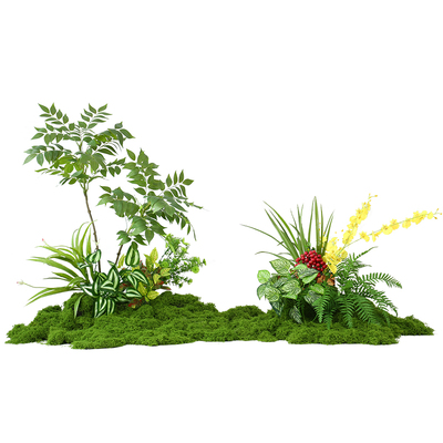 仿真植物苔藓造景花槽组合隔断