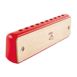 Hape儿童吹奏口琴婴幼儿初学入门宝宝口风琴木质乐器音乐玩具3岁+