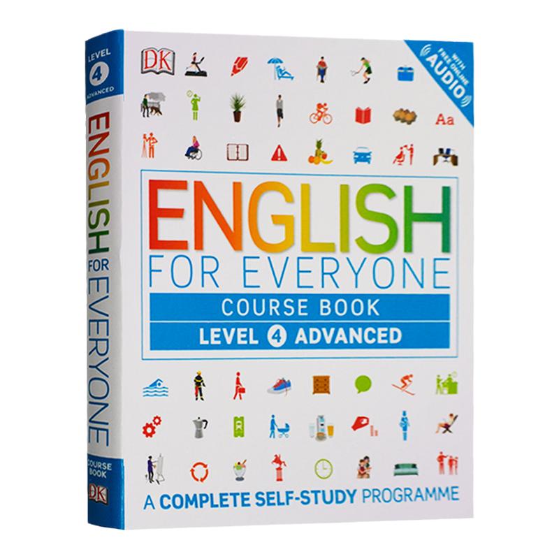 人人学英语4高级 英文原版 English for Everyone Course Book Level 4 Advanced DK英语教材自学书籍高级中EnglishforEveryone