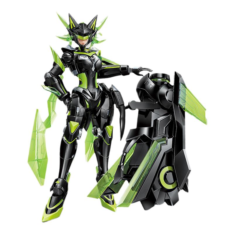 奇妙积木正版王者荣耀孙尚香机甲手办拼装玩具模型儿童生日礼物