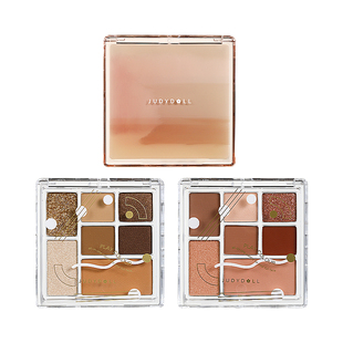 橘朵眼影盘七巧盘玩趣多色珠光哑光修容腮红四色七色一体新款平价