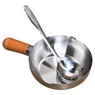 不锈钢304一人食小锅打蛋碗可拆卸手柄家用泡面沙拉碗短柄煎煮锅