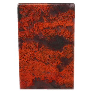 天然鸡血石吊坠桂林鸡血玉平安无事牌项链男女款方牌红色玉石挂件