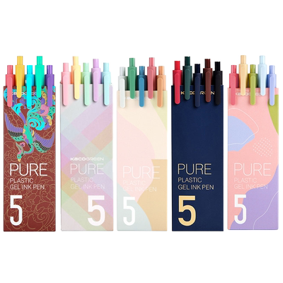 kaco书源彩色中性笔磨砂杆手账用