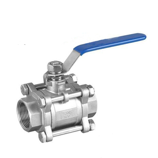 304/316L不锈钢三片式球阀丝扣内螺纹全通径Q61F-16P内丝焊接球阀