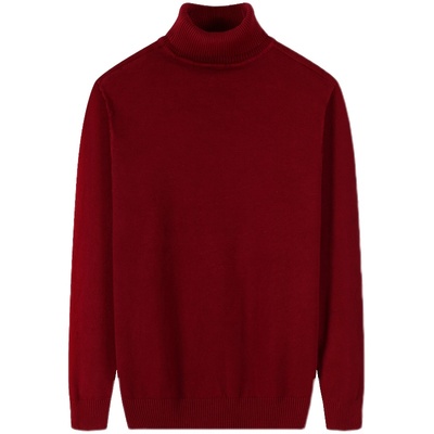 纯色冬季青年打底高领毛衣