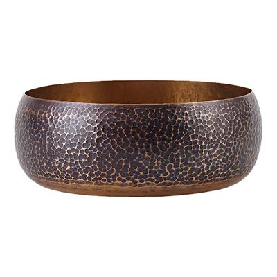 紫铜锤纹茶洗高档大号茶洗缸