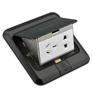 地插插座面板不锈钢防水五孔隐形隐藏式电脑网线带网络接口地插座