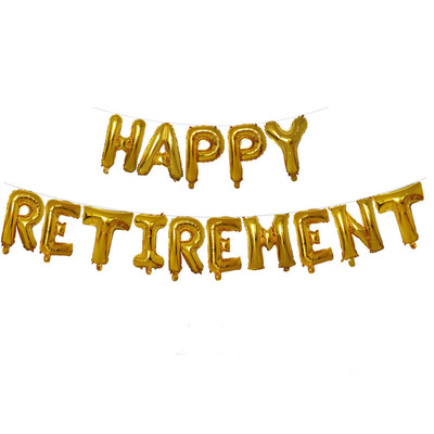 同事离职退休欢送会派对道具气球