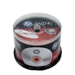 HP惠普DVD-R刻录盘4.7G空白光碟16X一次性120min光盘50片包邮