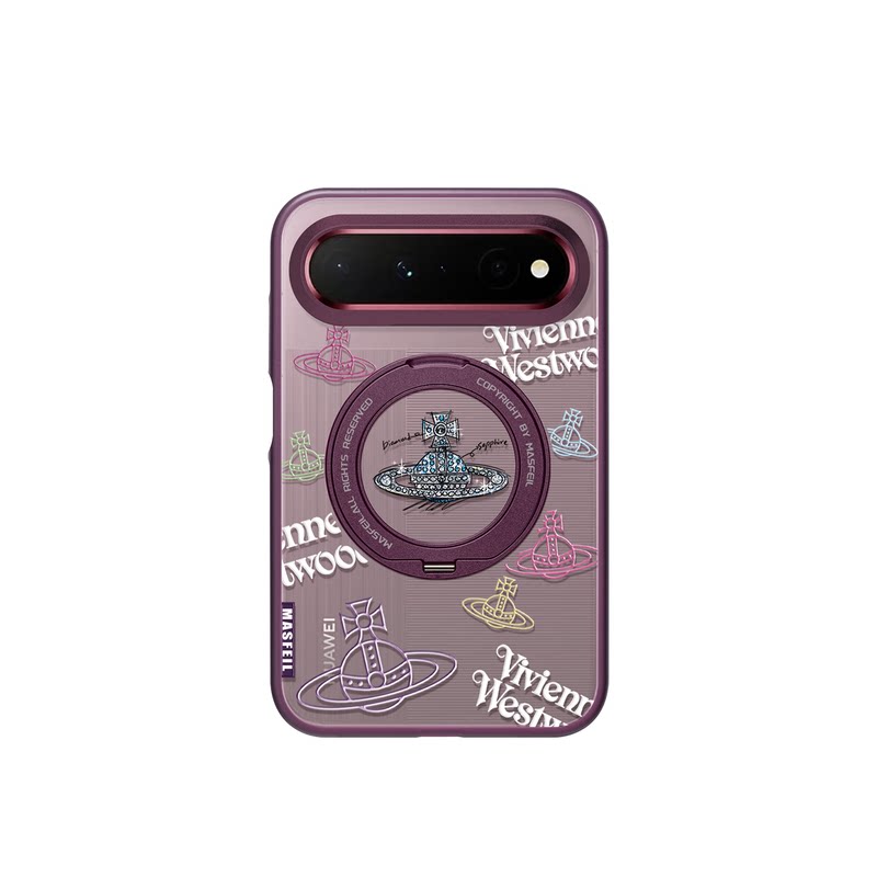MASFEIL× 潮牌土星适用华为PuraXView手机壳磁吸带支架新款阔直板Pura X View全包保护套防摔女新款品半透明