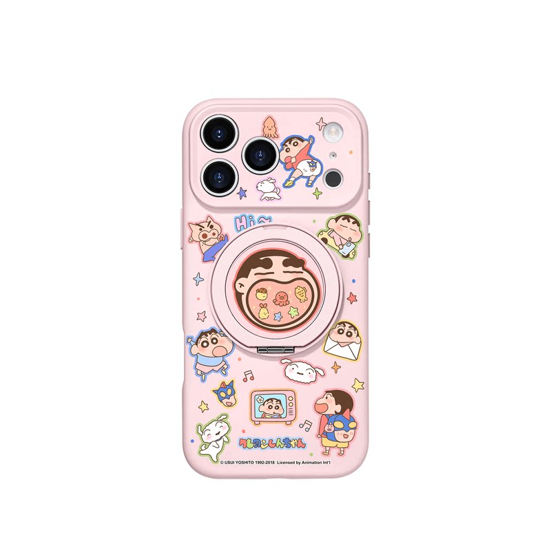 小新乐园适用iPhone17Promax手机壳新款苹果16Pro磁吸带支架套Bo3液态硅胶支点ip15高级网红14可爱13pm全包女