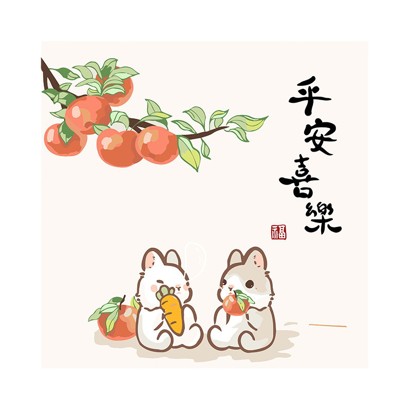 儿童手绘diy数字油画填充填色画