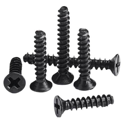 汉固威镀黑沉头平尾自攻螺丝KB加硬平头自攻微型小螺丝M1M2M3M4M5