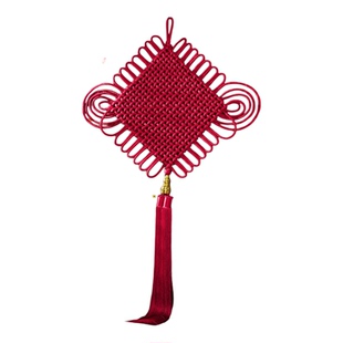 2026新款大红色中国结客厅入户门玄关故宫红高档春节装饰过年挂件