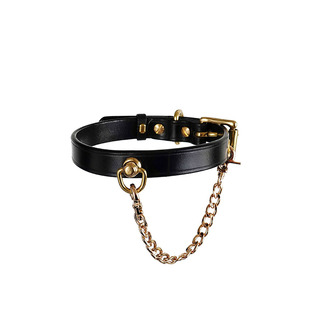 项圈【拽我】工期10天/定制真皮刻字定做单层马疆皮手作定制