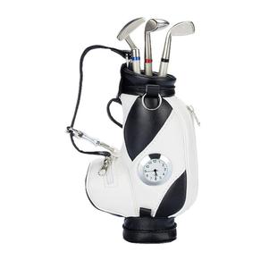 创意奖品高尔夫礼品摆件球包笔筒办公文具用品时尚摆件送领导师长