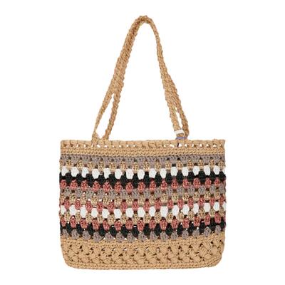 颂的鹤小众休闲单肩包编织