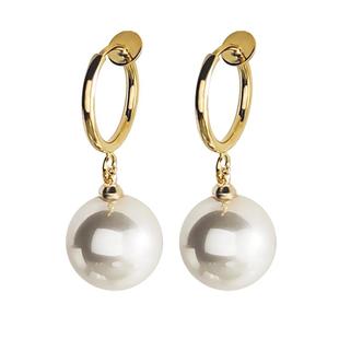 珍珠耳夹女无耳洞耳饰刘亦菲相似款耳坠无痛高级感小众简约新耳钉