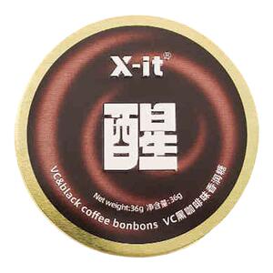 X-it醒咖啡糖IMINT香润糖果VC硬糖润喉糖黑咖啡富含维C开车犯困糖