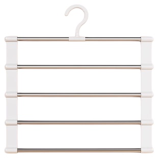 新款云梯裤架挂裤子衣架收纳神器专用多层不锈钢裤架无痕家用衣柜